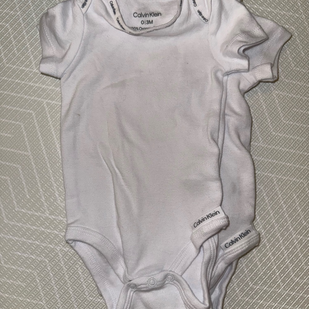 Calvin Klein White Bodysuit Essential One Piece